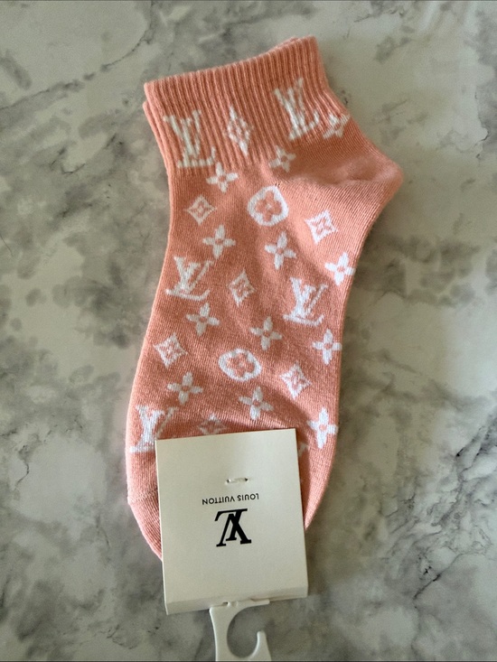 Unbranded Accessories - Unbranded Pink Monogram Socks